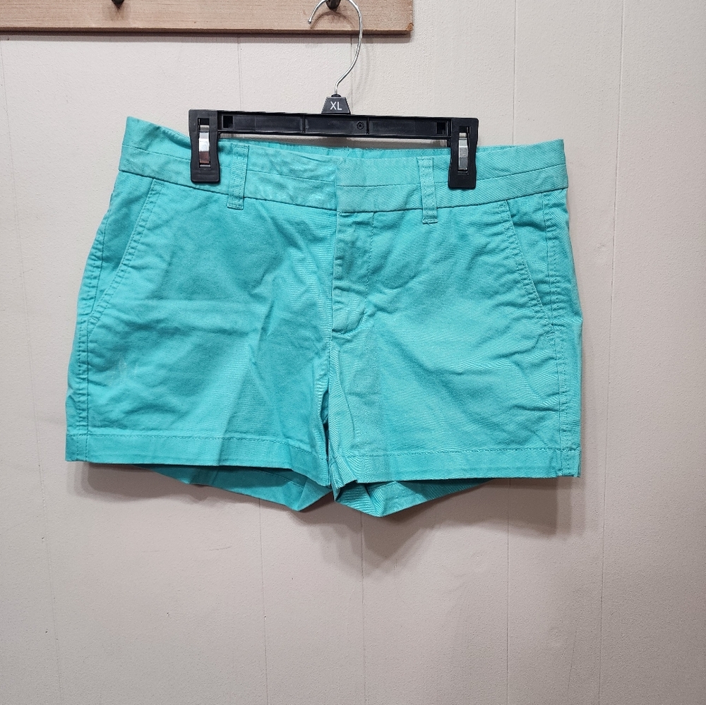 Khaki's by GAP Shorts Size 2 Turquoise Women's Bermudas Casual Blue Summer C460